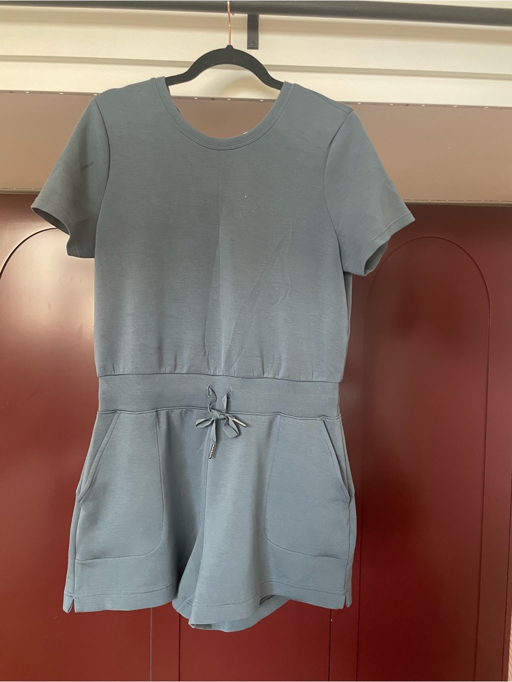 SPANX Slate Blue Activewear Top